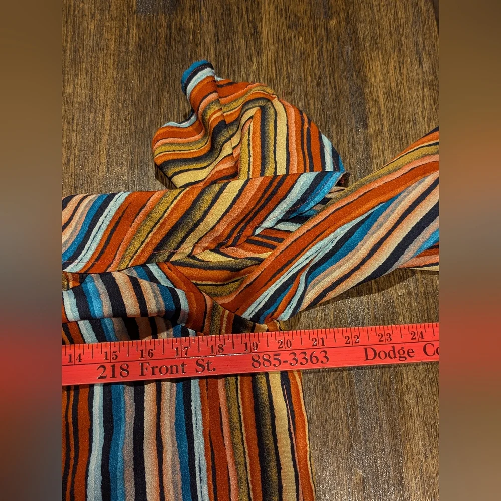 Alythea‎ Striped Multicolor Off-Shoulder Top - Picture 9 of 10